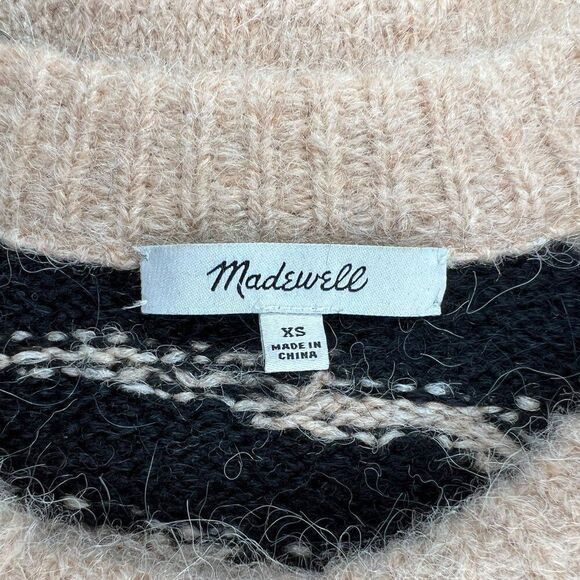 Madewll Women's Size XS Tiger Stripe Shrunken Pullover‎ Sweater - Picture 8 of 10